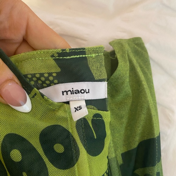 Miaou Leia Corset Green Stone Print (Graffiti) - Picture 6 of 6